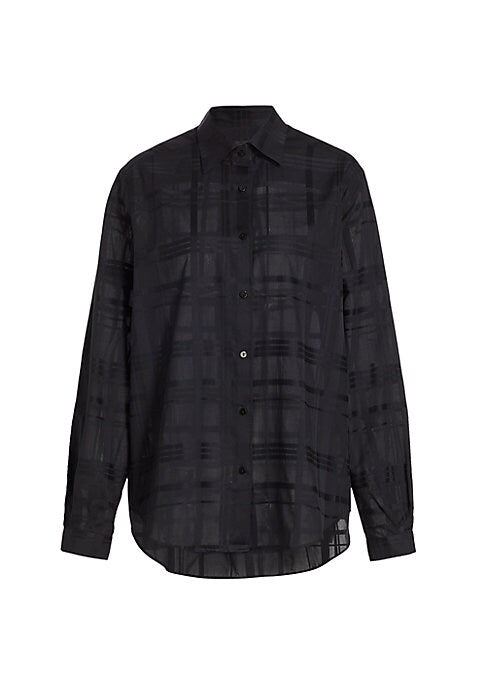 Plaid Cotton Button-Up