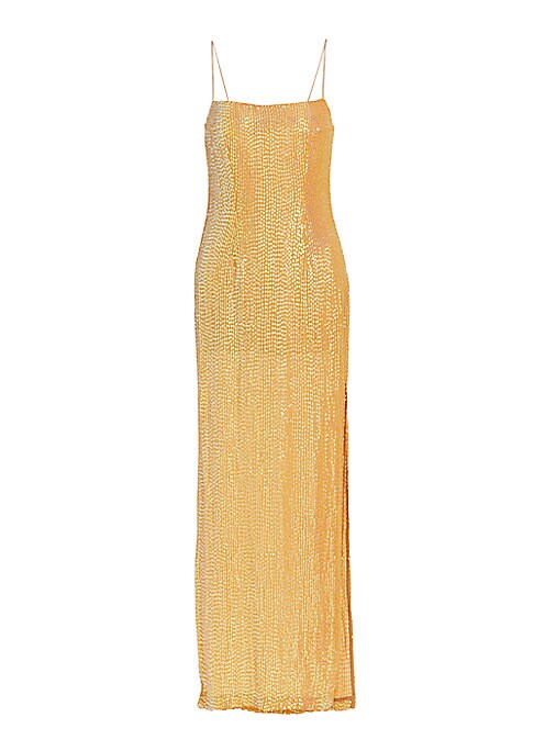 Glimmering Side-Slit Dress