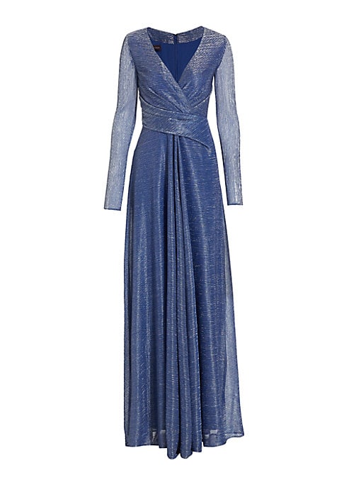 Glistening A-Line Evening Dress