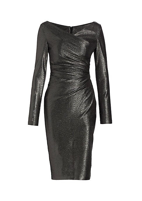 Shimmering V-Neck Dress