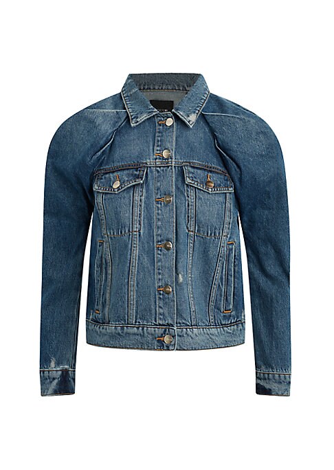 Mutton Sleeve Denim Jacket