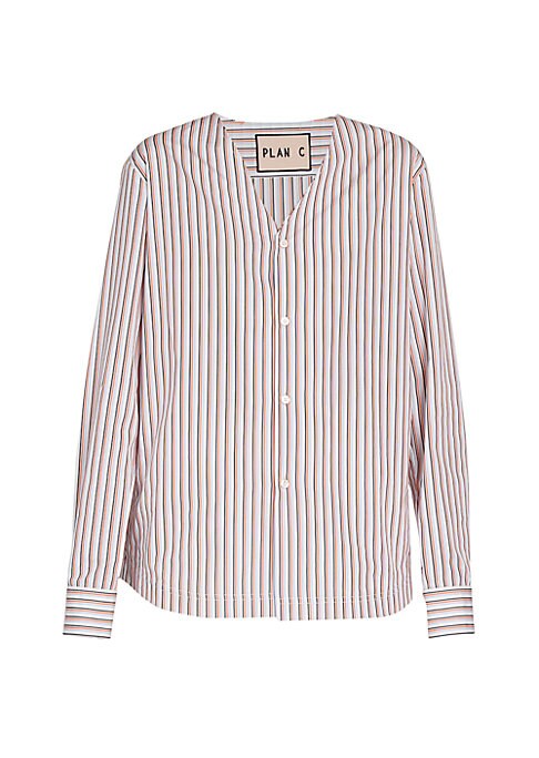 Bold Striped V-Neck Shirt