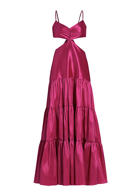 Taffeta Tiered Glam Dress
