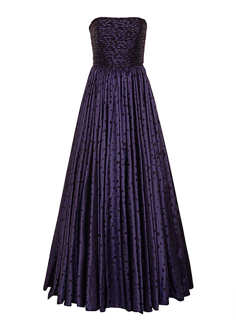Polka-Dot Elegance Gown