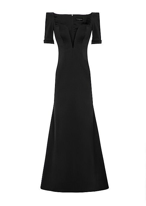 Elegant V-Neck Satin Dress