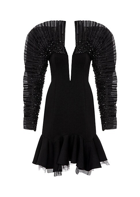 Sequin Sleeve Glam Dress