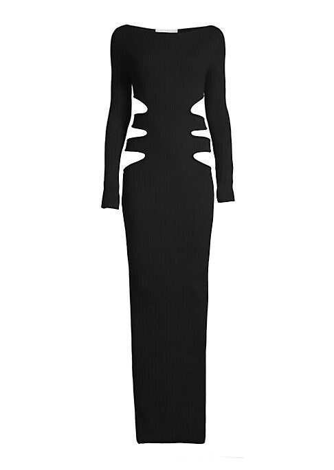Chic Merino Cutout Gown