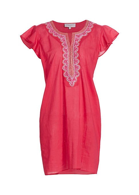 Flutter Sleeve Cotton Dress