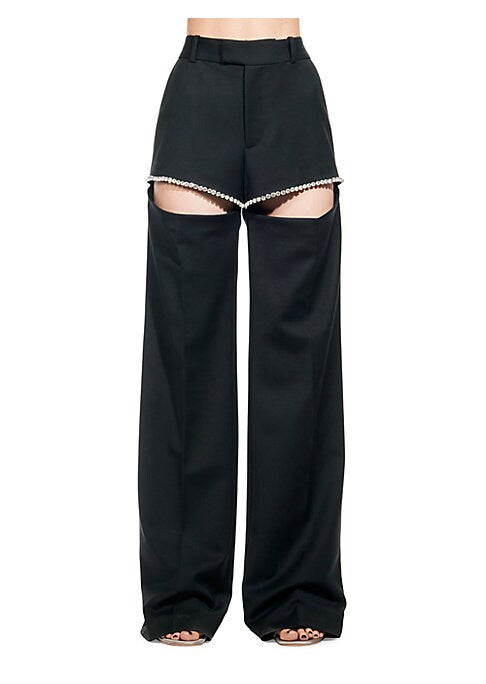 Glimmering Wide-Leg Trousers