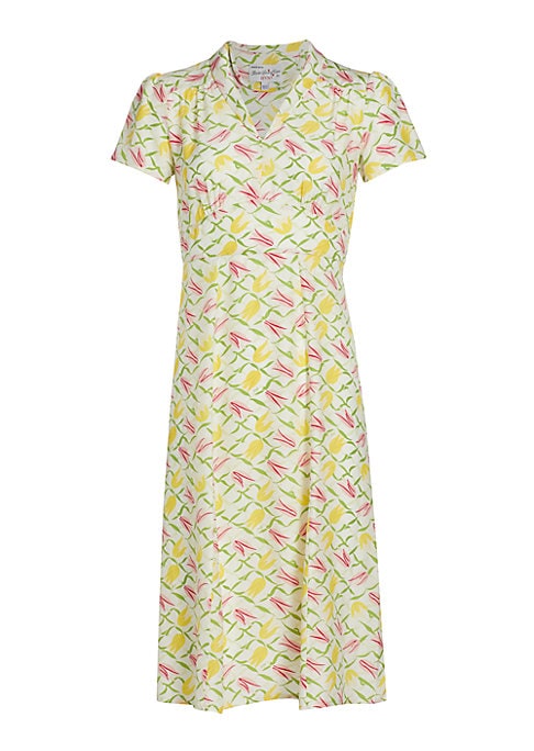 Tulip Print Silk Delight