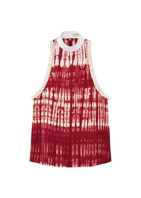 Chic Hand-Dyed Satin Top