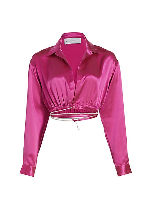 Glimmer Tie Crop Top