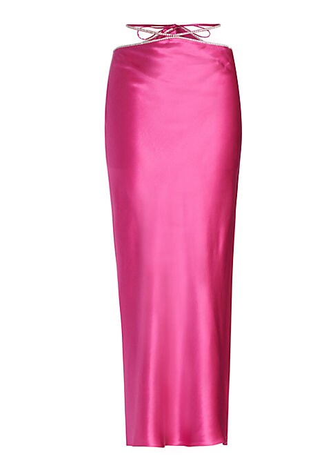 Glamorous Silk Slit Skirt