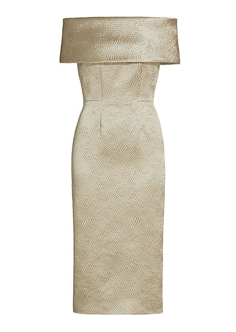 Silk Elegance Midi Dress