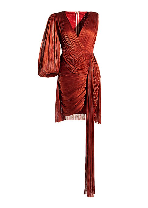 Draped Silk Minidress