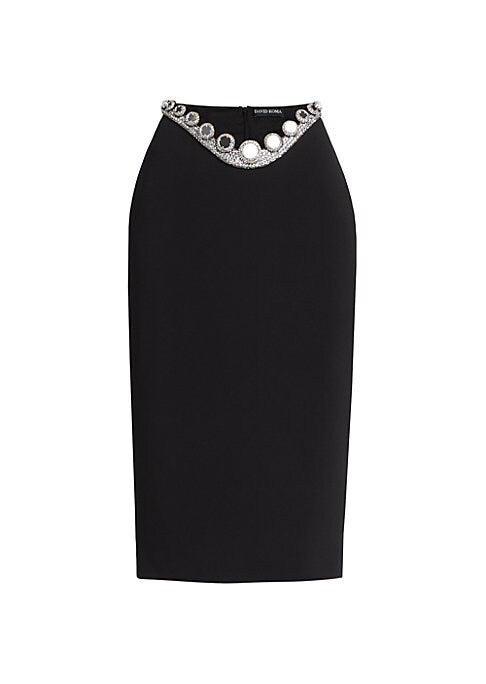 Chic Curved Midi Skirt