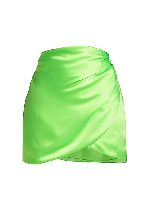 Silk Tie Mini Skirt