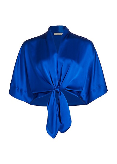 Radiant Cropped Silk Top