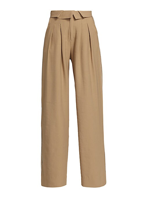 Chic Wide-Leg Tux Pants