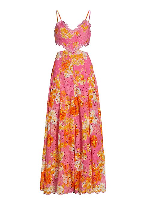 Floral Cut-Out Maxi Dress