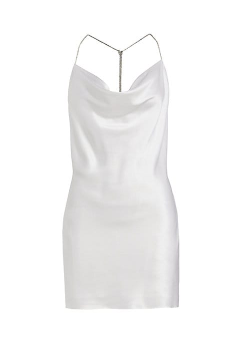 Silk Cowl Minidress