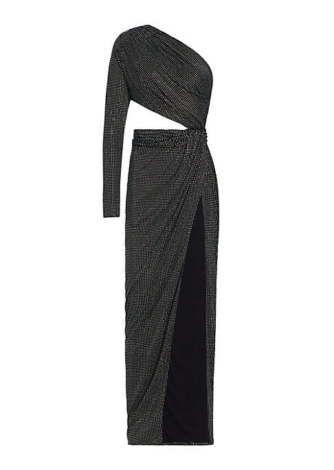 Metallic Slit Elegance Gown