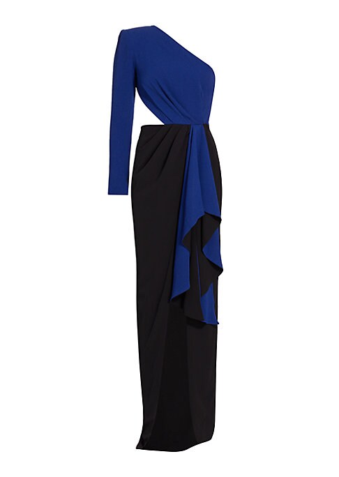 Asymmetrical Colorblock Gown
