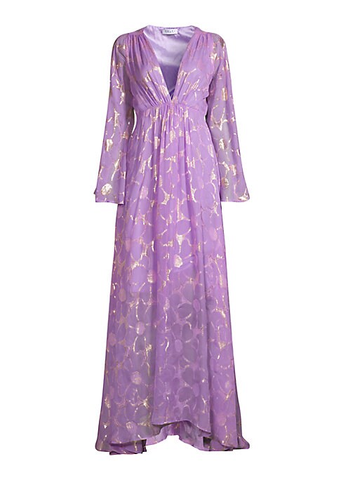 Metallic Floral Elegance Dress