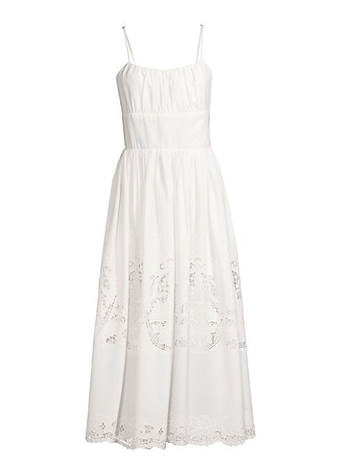Elegant Eyelet Maxi Dress