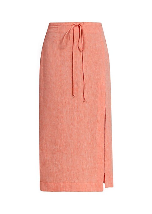 Effortless Linen Midi Skirt