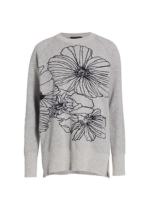 Floral Cashmere Sweater
