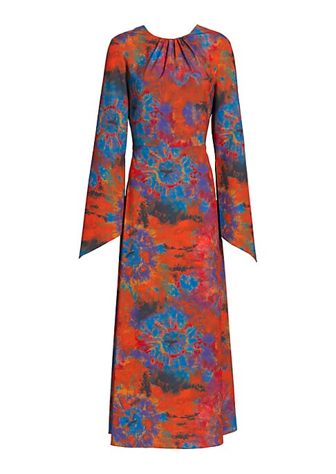 Floral Cutout Midi Dress