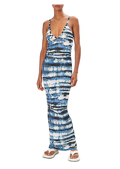 Vibrant V-Neck Maxi Dress