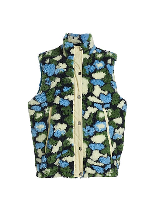 Floral Sherpa Chic Vest