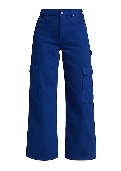 Wide-Leg Cargo Trousers