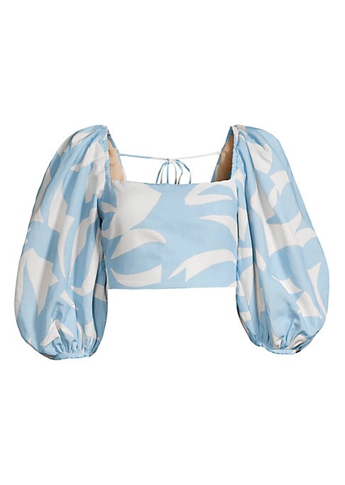 Chic Abstract Puff Top