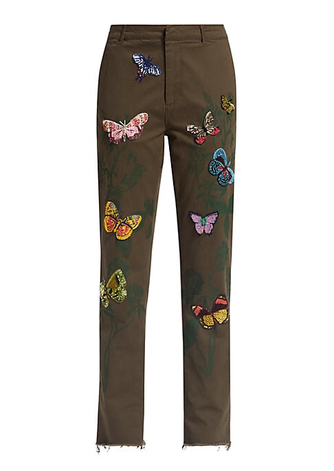 Whimsical Butterfly Chinos