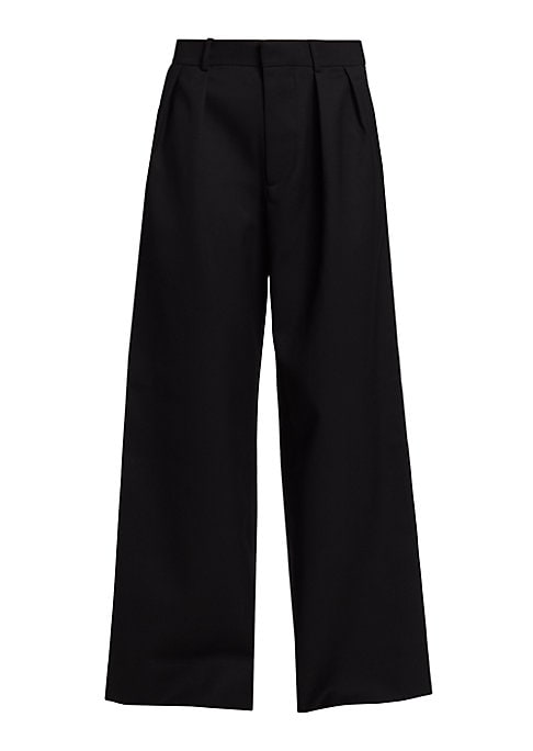 Luxe Wool Flare Trousers
