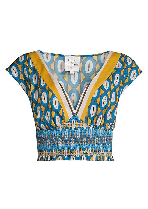 Vibrant Plunge Crop Top