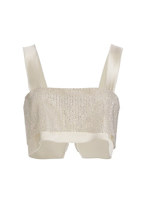 Shimmering Cropped Elegance