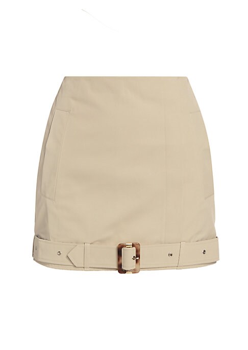 Belted A-Line Miniskirt