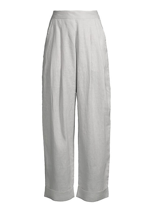 Linen Pleat Trousers