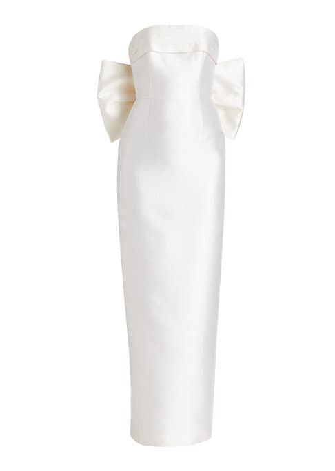Elegant Bow Silhouette Dress