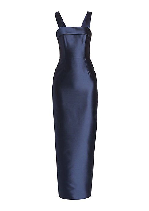 Elegant Bowed Silk Gown