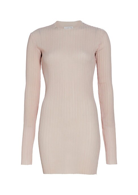 Sleek Sheer Pleated Dress