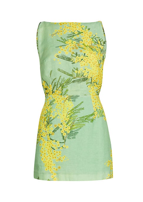 Floral Open Back Dress