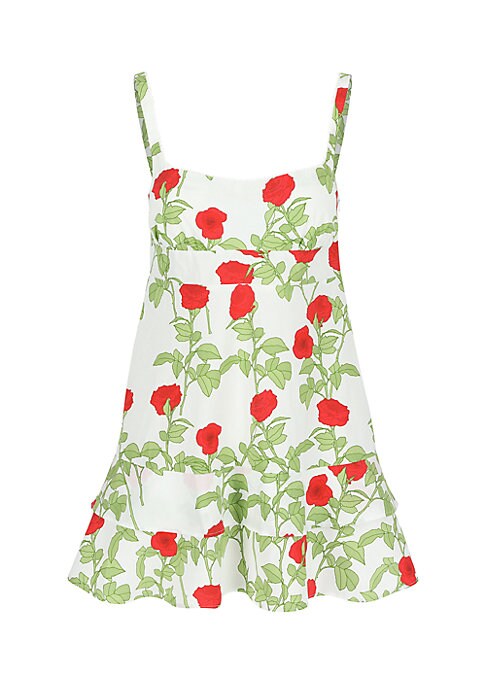 Floral Scallop Mini Dress