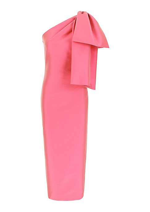 Chic Bow Ruffled Dress