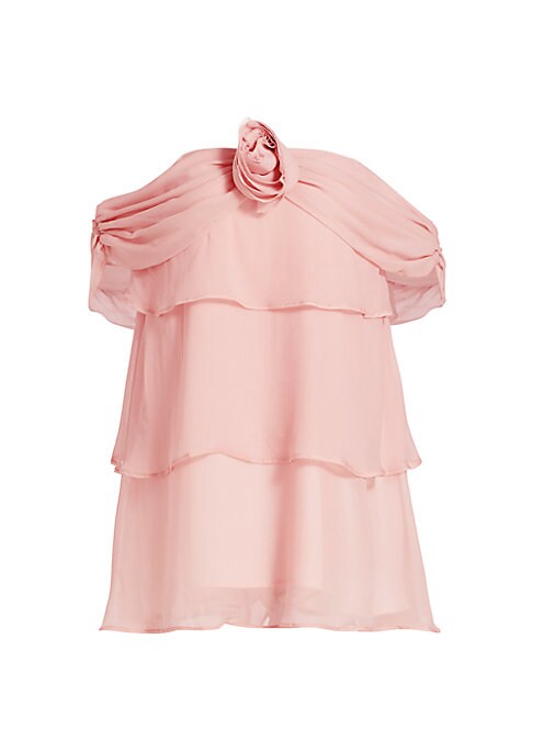 Chic Ruffle Blush Dress