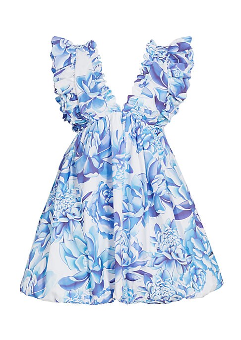 Floral Flutter Mini Dress